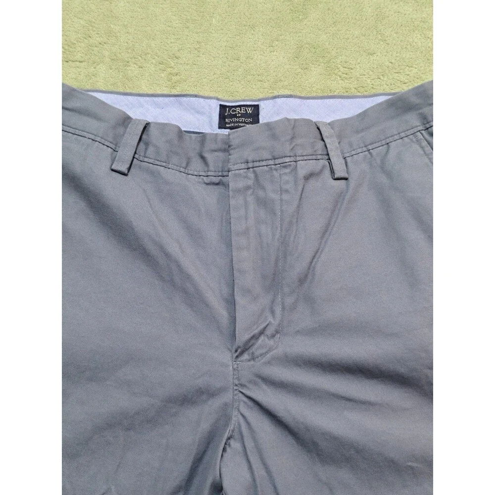 J.Crew Shorts Mens Size 32 Gray Rivington Straight Chino 10.5 Inseam Cotton